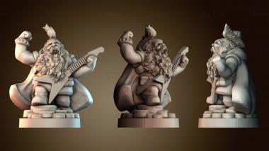 3D модель Гном статуэтка рок звезды (STL)