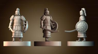 3D модель Монгольский воин (STL)