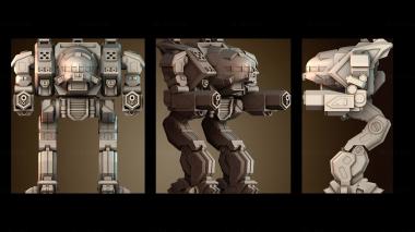 3D модель Футуристический боевой робот (STL)