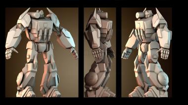 3D модель Дизайн роботизированной фигуры (STL)