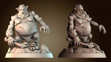 3D модель Ядовитый тролль с костью (STL)