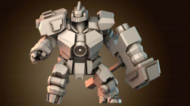 3D модель Конструкция механического воина (STL)