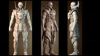 3D модель Воин мужчина (STL)