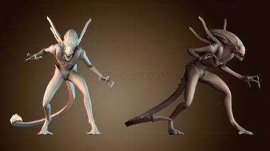 3D модель Ксеноморф космические монстры (STL)