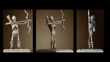 3D модель Скелет лучник (STL)