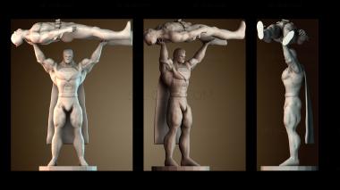 3D модель Супермен против Бэтмена (STL)