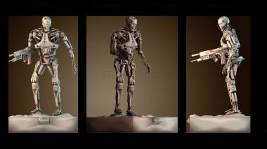 3D модель Робот терминатор Т2 (STL)