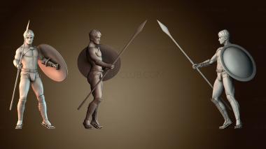 3D модель Спартанец мужчина (STL)