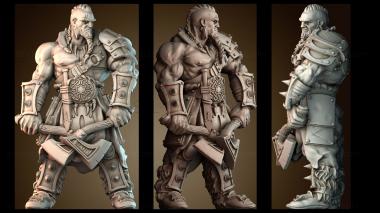 3D модель Вождь варваров (STL)