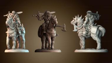 3D модель Варвар всадник (STL)