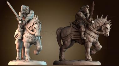 3D модель Варвар с лошадью (STL)