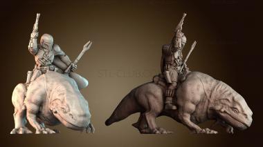 3D модель Мандалорский всадник на рососпиннике (STL)
