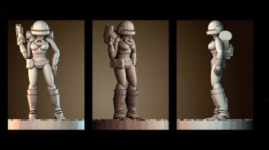 3D модель Космическая девушка (STL)