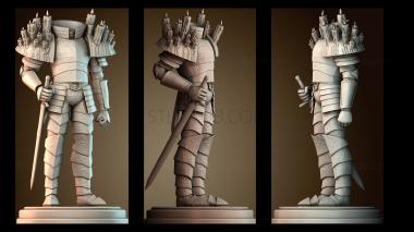 3D модель Подсвечник в форме воина (STL)