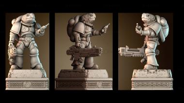 3D модель Морская черепаха космический воин (STL)