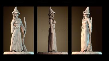 3D модель Ведьма и метла (STL)