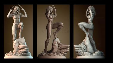 3D модель Женщина оборотень (STL)