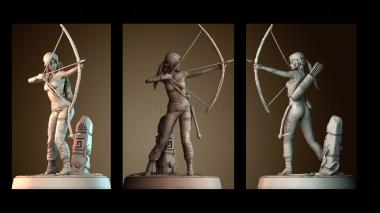 3D модель Охотница (STL)