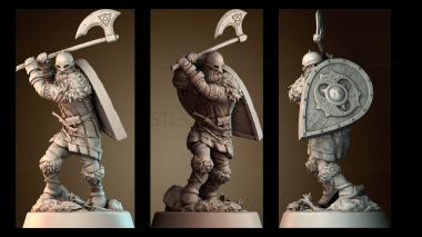 3D модель Воин викингов (STL)