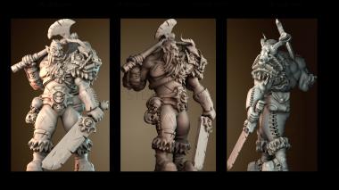 3D модель Орк варвар (STL)