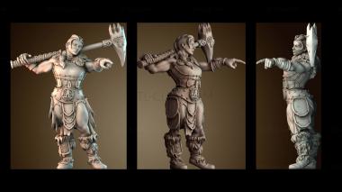 3D модель Женщина варвар (STL)