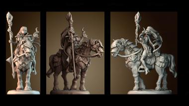 3D модель Ведьма на коне (STL)