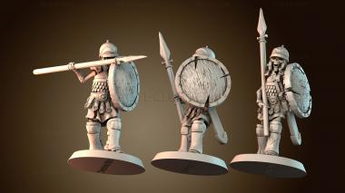 3D модель Набор скелетов копейщиков (STL)