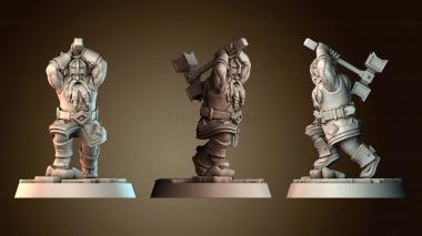 3D модель Гном с молотом (STL)