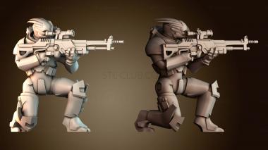 3D модель Турианский солдат (STL)