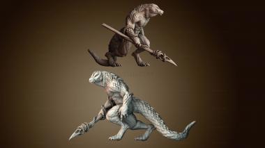 3D модель Ящеролюды (STL)