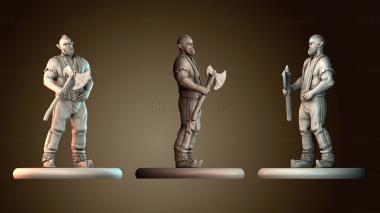 3D модель Полуорк дровосек (STL)