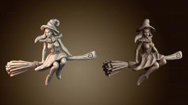 3D модель Ведьма на метле (STL)