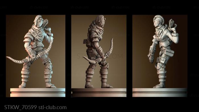 Military Стимпанк Женщина эльфийка рейнджер