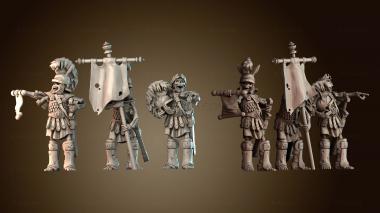 3D модель Набор скелетов командоров (STL)