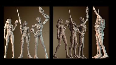 3D модель D.Va, Трейсер, Вдоводел — Overwatch (STL)