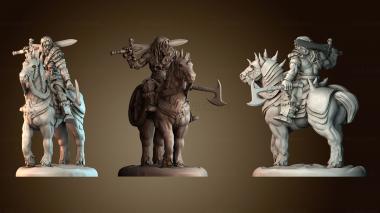3D модель Варвар всадник (STL)