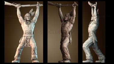 3D модель Элитный индейский воин (STL)