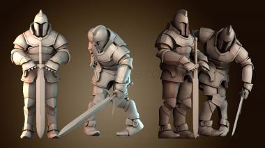 3D модель Действие бронированных рыцарей (STL)