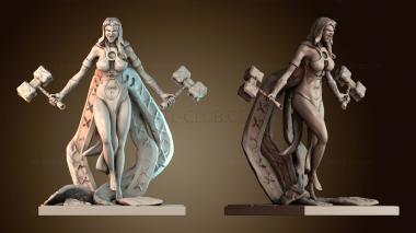 3D модель Женщины воительницы — Охотницы на зверей (STL)