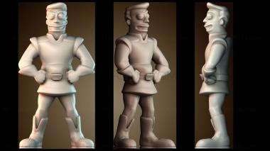 3D модель Zapp Brannigan Futurama (STL)