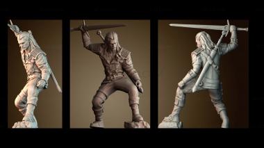 3D модель Геральт Ведьмак (STL)