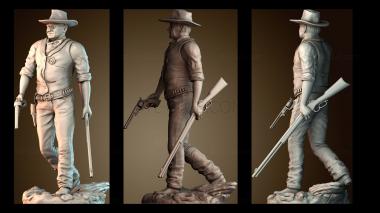 3D модель Джон Уэйн (STL)