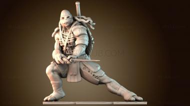 3D модель Леонардо Черепашки ниндзя (STL)