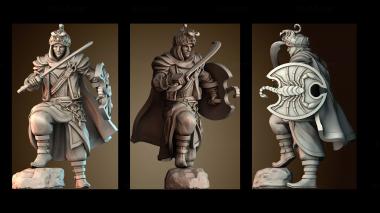 3D модель Человек бандит (STL)