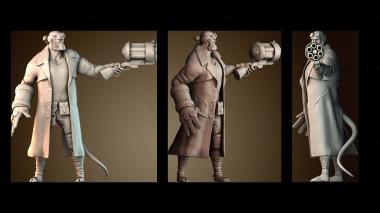 3D модель Фигурка Хеллбоя (STL)