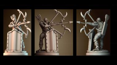 3D модель Скелет Бронированный лучник (STL)