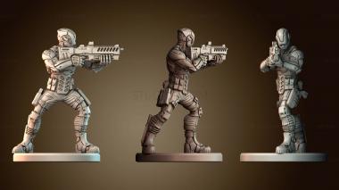 3D модель Киберпанк солдат (STL)