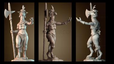 3D модель Лама воин (STL)