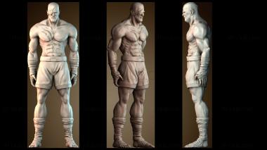 3D модель Street Fighter Sagat (STL)
