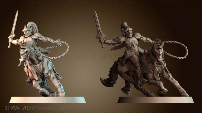 Military Рыцарь с конем